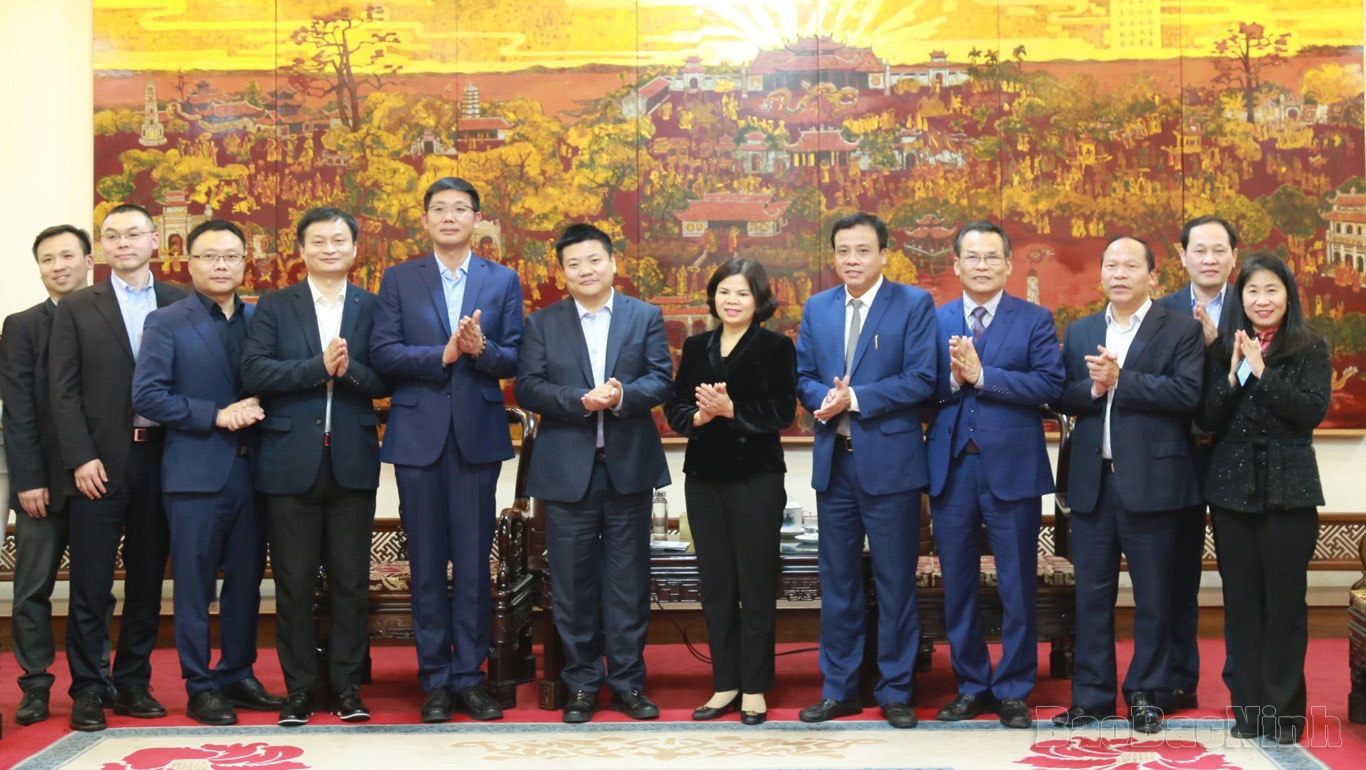Chủ tịch UBND tỉnh Nguyễn Hương Giang tiếp, làm việc với Tập đoàn DSBJ (Trung Quốc)
