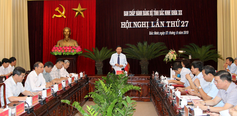 Hội nghị lần thứ 27 Ban Chấp hành Đảng bộ tỉnh khóa XIX